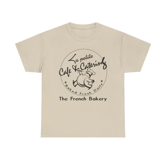 La Petite Cafe & Catering French Bakery Vintage Logo Classic Food T-Shirt