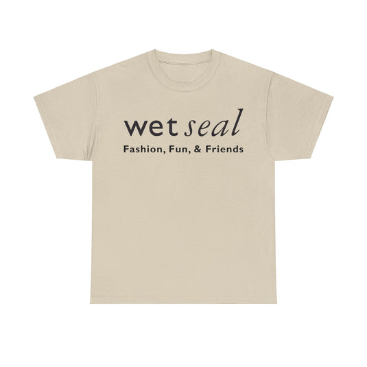 Wet Seal Retail Store Logo T-Shirt: “Fashion, Fun & Friends”