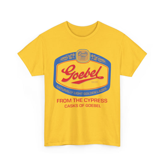 Goebel Beer Quality Since 1875 Logo Cypress Casks Detroit Michigan T-Shirt
