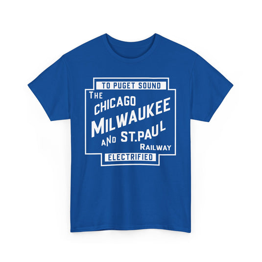 Chicago Milwaukee St. Paul & Pacific Railroad Nostalgic Logo t-shirt