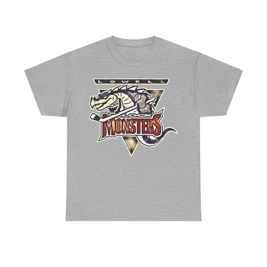 Lowell Lock Monsters Massachusetts Hockey Team T-shirt