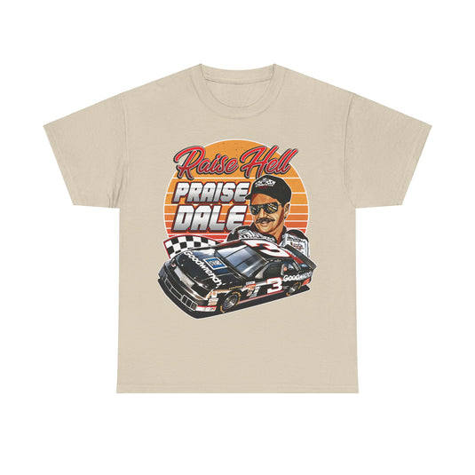 Dale Earnhardt Praise Checkered Flag Racing T-shirt