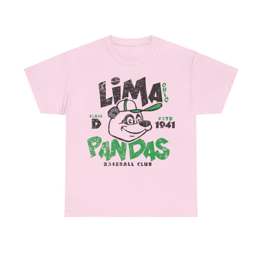 Lima Pandas Est 1941 Ohio Baseball T-shirt