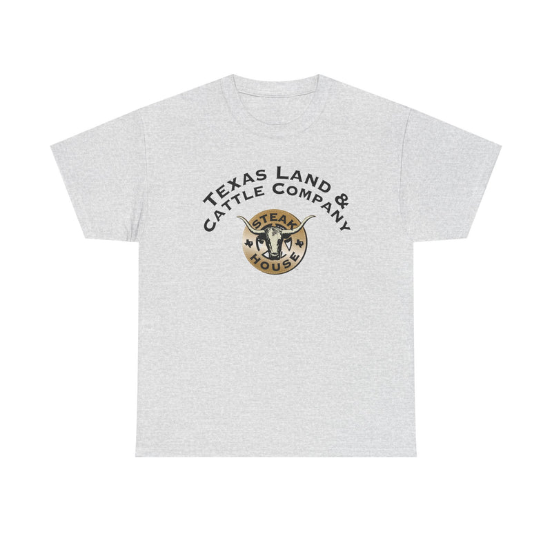 Load image into Gallery viewer, Texas Land and Cattle T-Shirt - Steakhouse Industry Defunct Logo Tee
