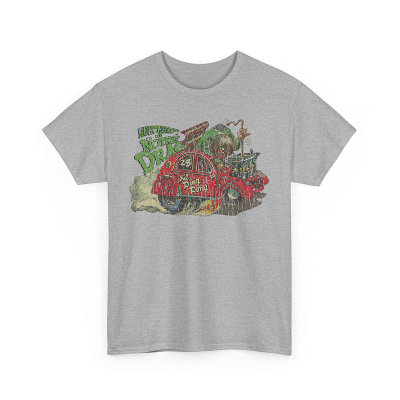 Load image into Gallery viewer, Weird Wheels Hunchback of Notre Drag 1980 Card T-shirt
