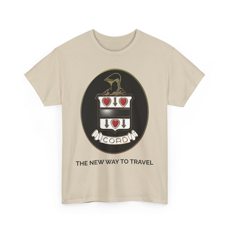Load image into Gallery viewer, Classic Cord Automobile The New Way to Travel Logo T-shirt
