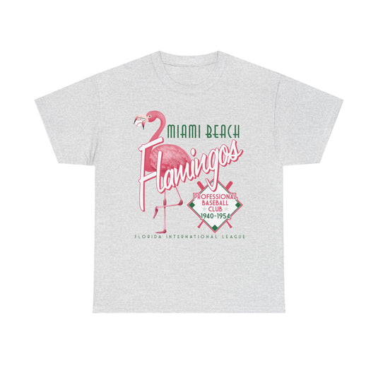 Miami Beach Flamingos Est 1940 Florida Baseball T-shirt