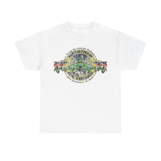 Mackenzie Air Service 1932 Airlines Distressed Print T-shirt