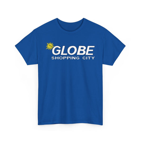 Globe Shopping City Sun Logo Vintage Mall Center T-Shirt