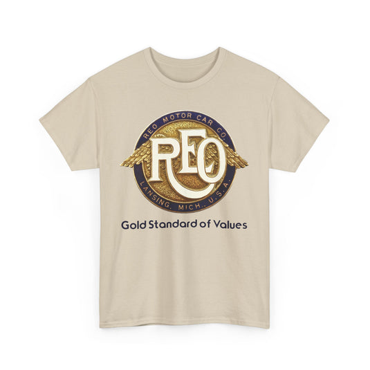 REO Motor Car Co Lansing Michigan Gold Standard Wings T-shirt