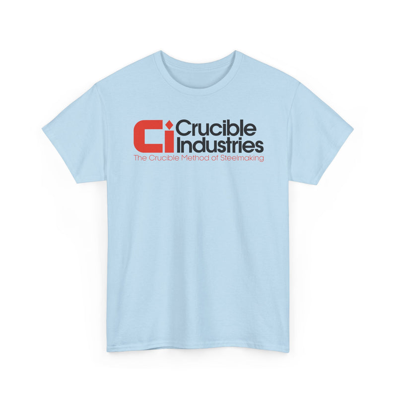 Load image into Gallery viewer, Crucible Industries Steelmaking Logo Graphic T-Shirt Rare Defunct Brand Tee
