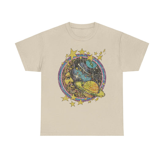 Cosmic Man in The Moon Nostalgic Retro T-shirt