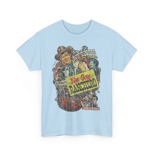 The Gay Ranchero 1948 King of the Cowboys Western Action Movie T-shirt