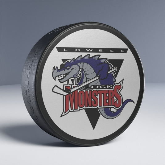 Lowell Lock Monsters American League Massachusetts Hockey Puck