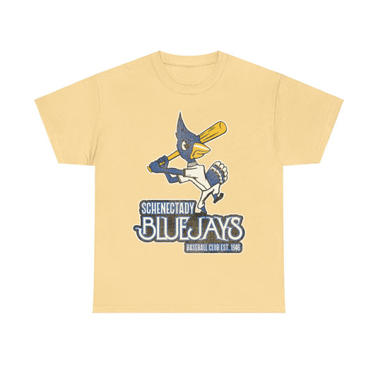 Schenectady Bluejays Nostalgic Retro Baseball Team T-shirt