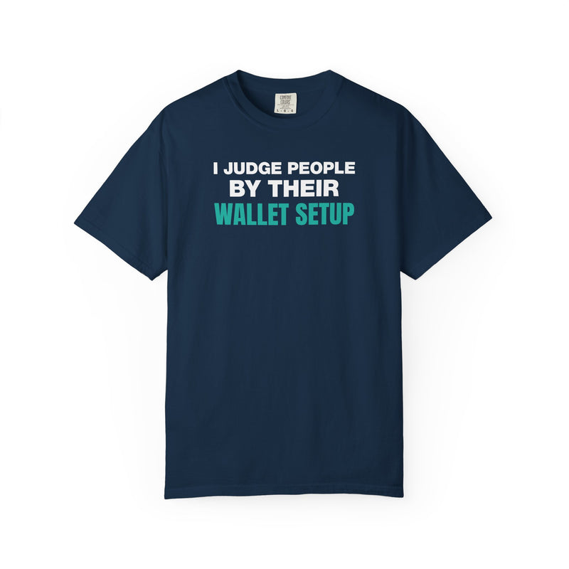 Load image into Gallery viewer, Wallet Setup Credit Card Points Miles Travel Teal T-shirt
