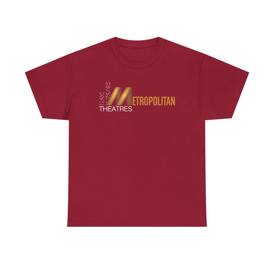 Metropolitan Theaters Film Strip Logo T-Shirt Movie Cinema Tee