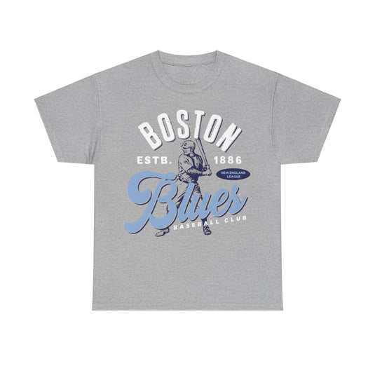 Boston Blues Est 1886 Massachusetts Baseball T-shirt