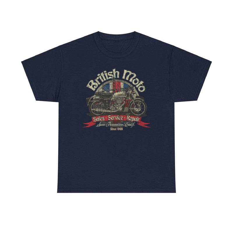 Load image into Gallery viewer, British Moto San Francisco California Motorcycle T-shirt
