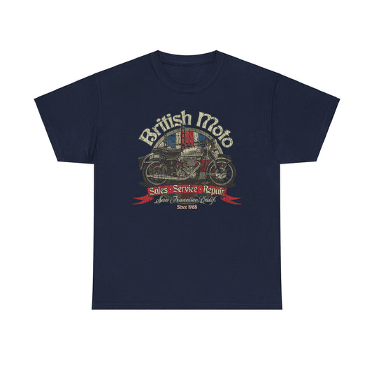 British Moto San Francisco California Motorcycle T-shirt