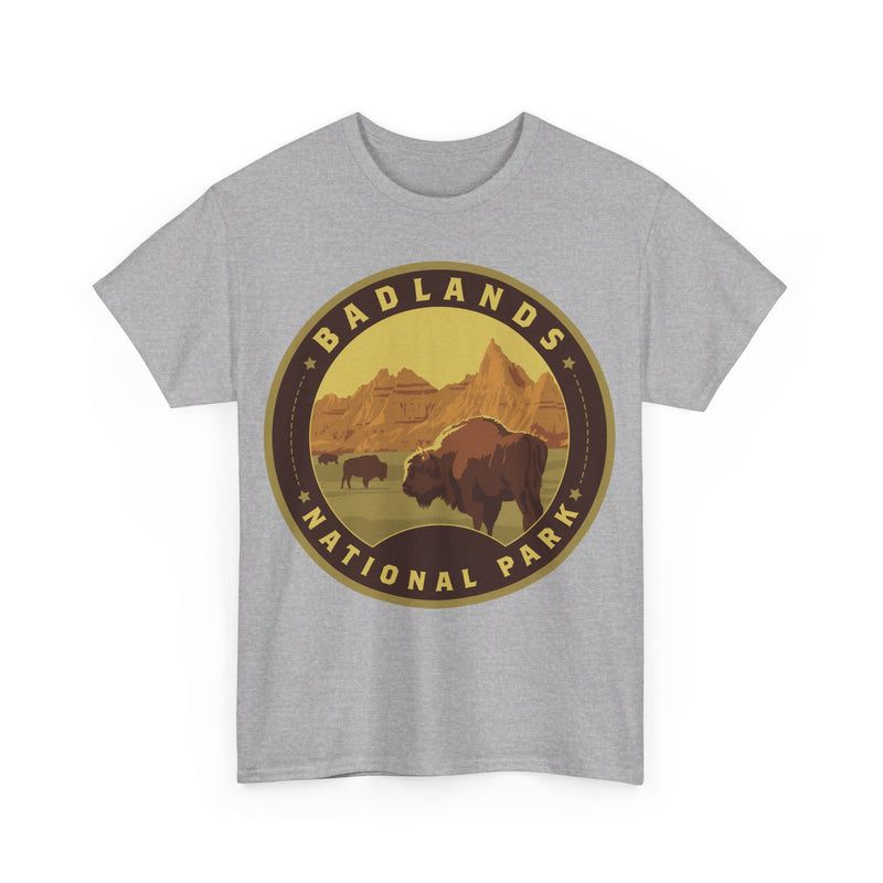 Load image into Gallery viewer, Badlands National Park South Dakota Round Logo T-shirt
