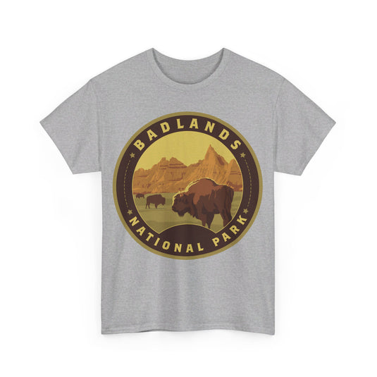 Badlands National Park South Dakota Round Logo T-shirt