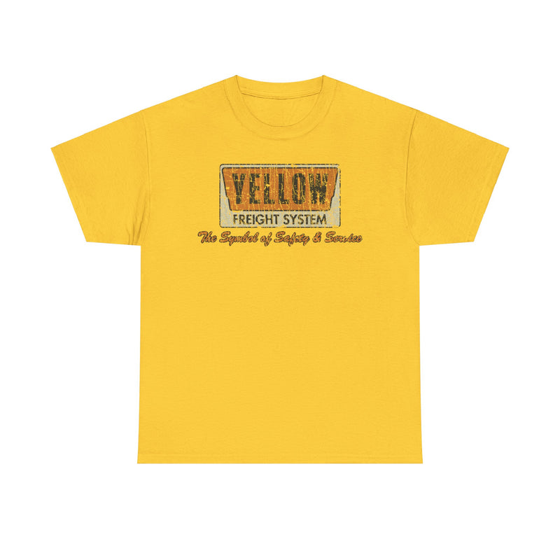 Load image into Gallery viewer, Yellow Freight Symbol of Safety 1968 Kansas Trucking Traffic T-shirt
