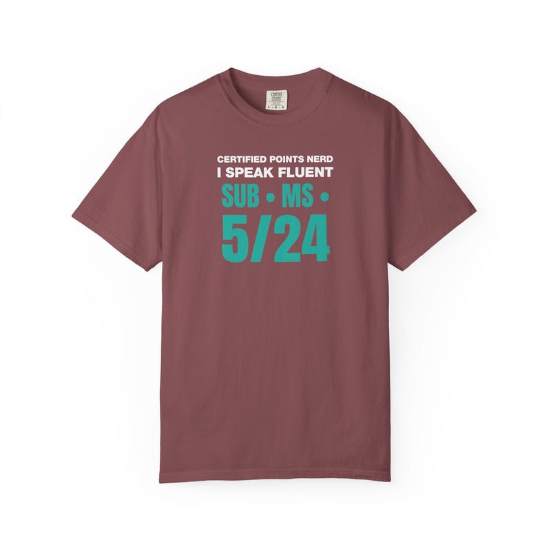 Load image into Gallery viewer, Credit Card Points Miles Fluent Jargon Funny Travel Teal T-shirt
