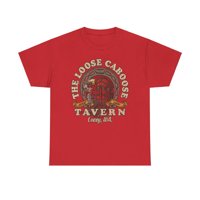 The Loose Caboose Tavern 1967 Lacey Washington Bar Restaurant T-shirt