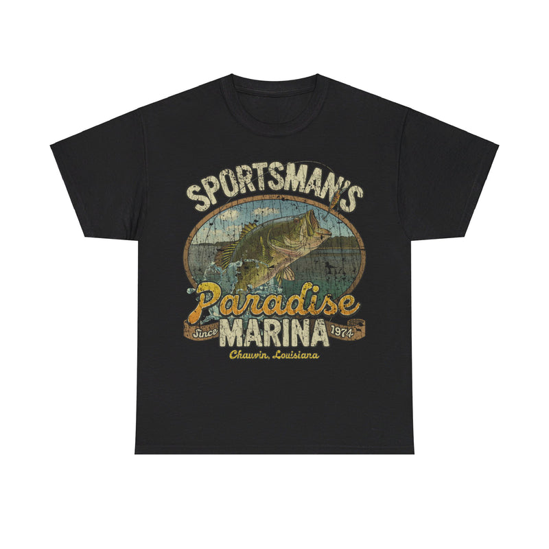 Load image into Gallery viewer, Sportsmans Paradise Louisiana Marina Store T-shirt
