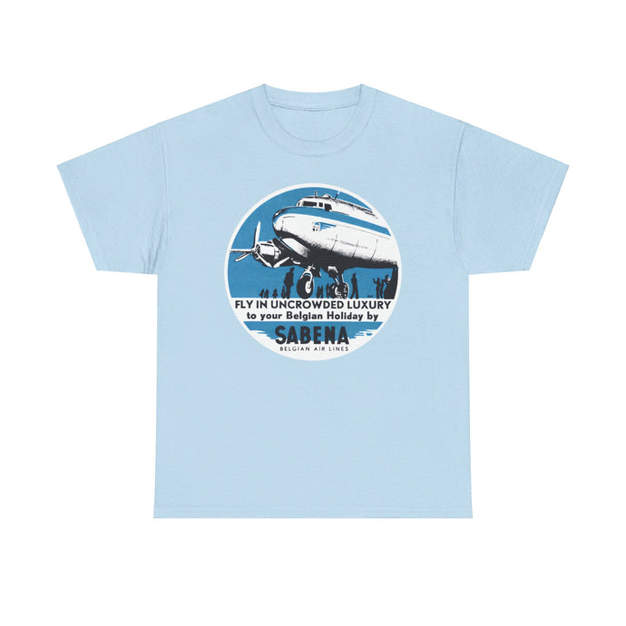 Belgium Sabena Airlines Retro Nostalgic T-shirt