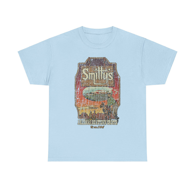 Load image into Gallery viewer, Smittys Arizona Sunset 1964 Grocery Cowboy T-shirt
