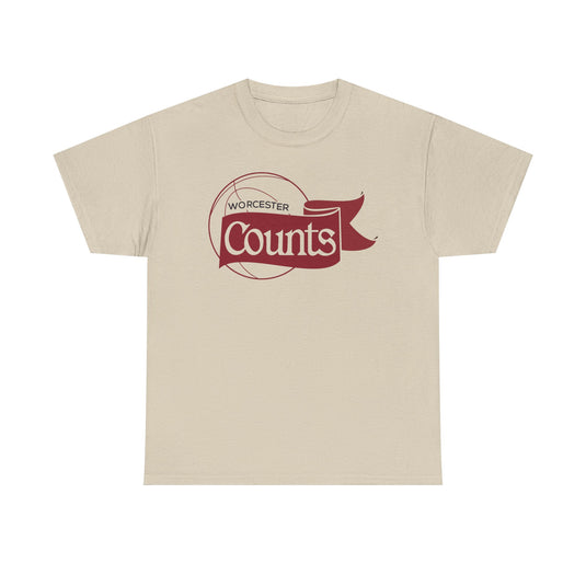 Worcester Counts Basketball 1989 Massachusetts T-shirt