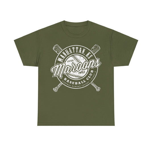 Manhattan Maroons Est 1913 New York Baseball T-shirt