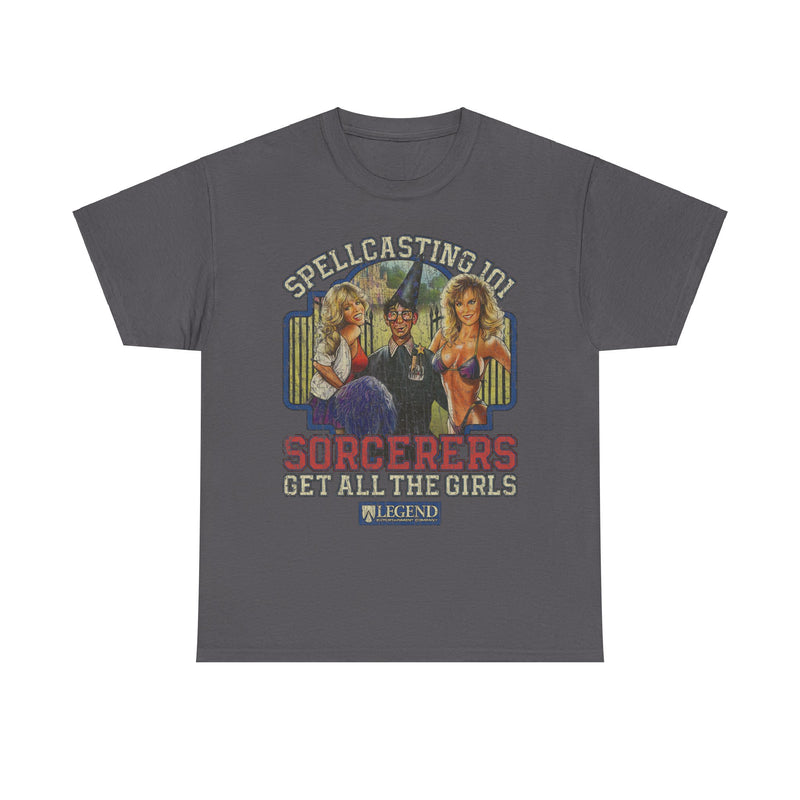 Load image into Gallery viewer, Spellcasting 101 Sorcerers Get All the Girls 1990 Adventure Video Game T-shirt
