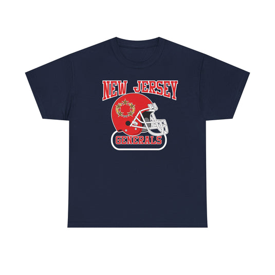 New Jersey Generals Helmet Logo Football Team T-shirt