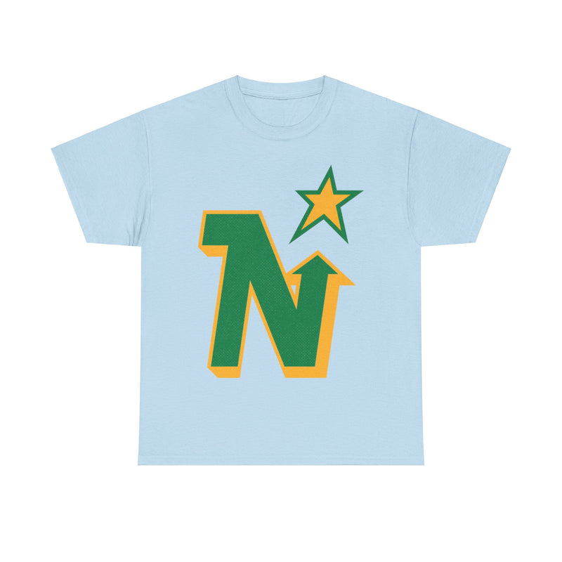 Load image into Gallery viewer, Minnesota North Stars Hockey 1991 Nostalgic Logo T-shirt
