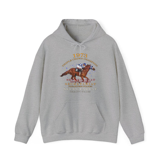 Triple Crown Champion Secretariat 1973 Nostalgic Pullover Hoody