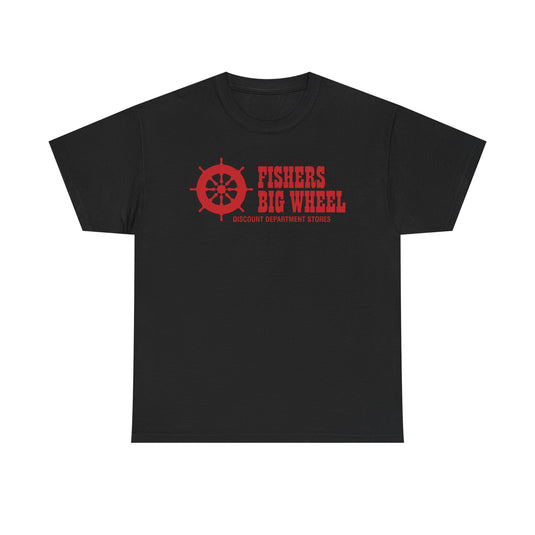 Fishers Big Wheel Discount Department Stores Ship Logo T-Shirt