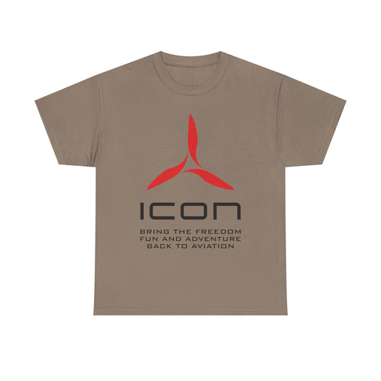 ICON Aircraft Defunct Aviation T-Shirt Fun Adventure Freedom Flying Pilot Tee