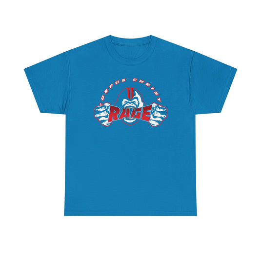 Corpus Christi Rage T-Shirt - Indoor Football 2017 Defunct Team Logo Tee