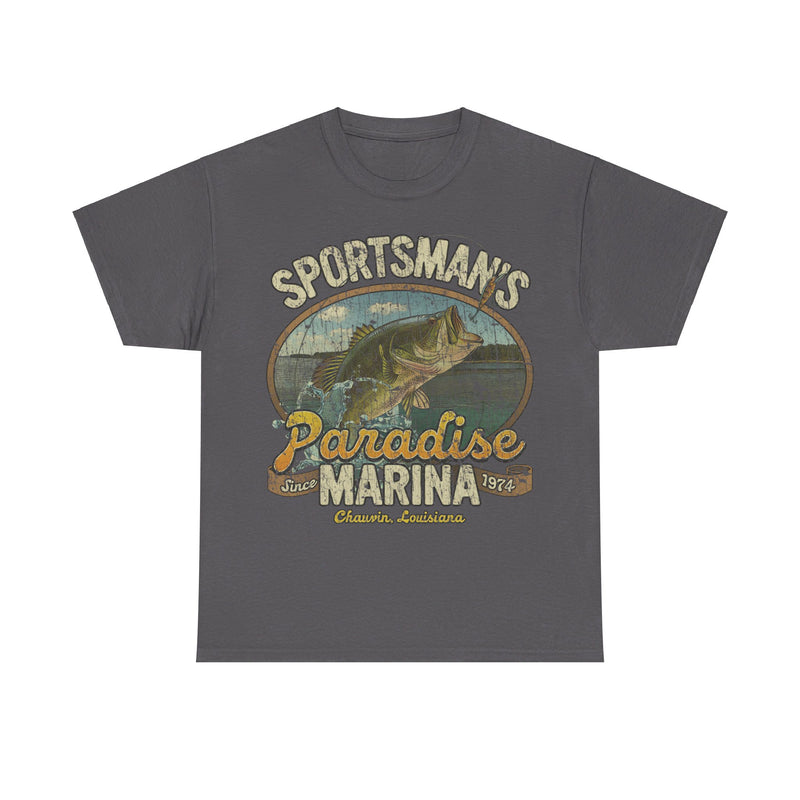 Load image into Gallery viewer, Sportsmans Paradise Louisiana Marina Store T-shirt
