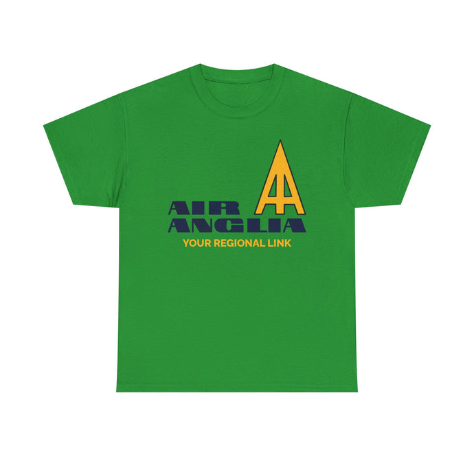 Air Anglia Your Regional Link Vintage Airline Logo British Aviation T-shirt