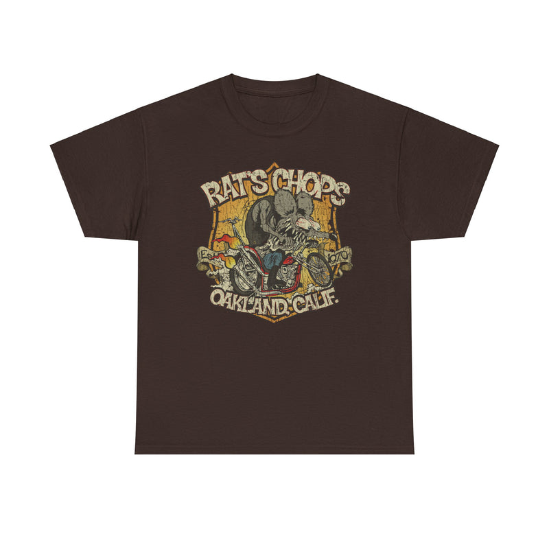 Load image into Gallery viewer, Rats Chops California Custom Motorcycle Shop T-shirt
