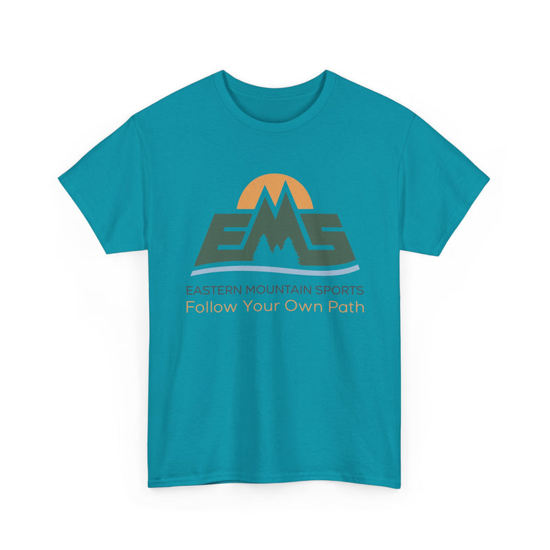 Load image into Gallery viewer, Eastern Mountain Sports T-Shirt Defunct Outdoor Retailer Follow Your Own Path Tee
