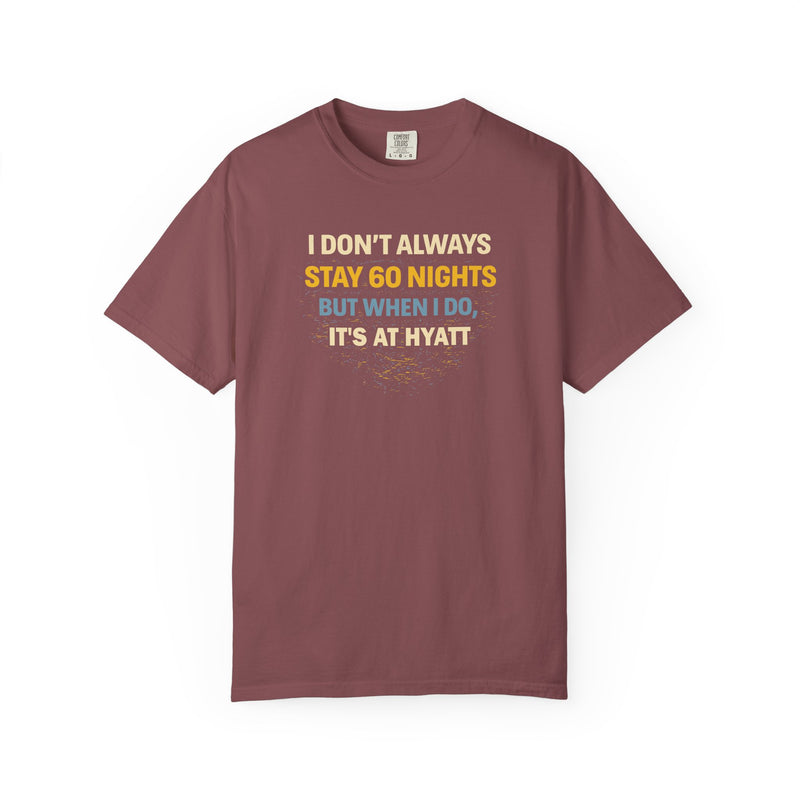Load image into Gallery viewer, Hyatt 60 Nights Credit Card Points Miles Travel T-shirt
