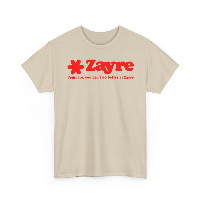 Load image into Gallery viewer, Zayre Compare You Can't Do Better Red Star Logo Discount Store Chain T-shirt

