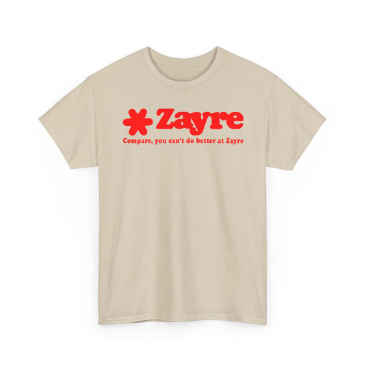 Zayre Compare You Can't Do Better Red Star Logo Discount Store Chain T-shirt