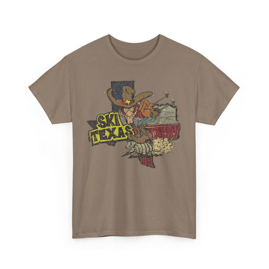 Ski Texas Cowboy Riding Armadillo T-shirt