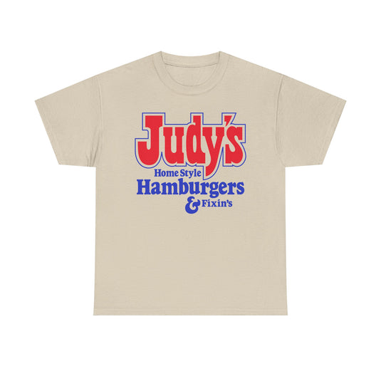 Judy's Home Style Hamburgers Fixins Vintage Logo Chain T-Shirt